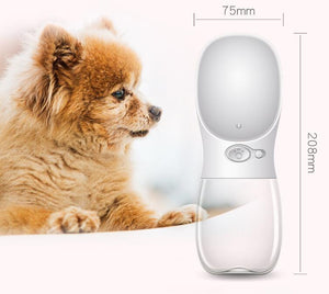 Pet Dog Cat Water Bottle Portable Travel Cups Outdoor Feeder Water Drinking Bowl