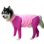 Pet Dressing Supplies Pet Clothes High Elasticity Anti-Hair Falling Big Dog Four-Legged Jumpsuit Blue/Purple Powder