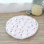 Warm Soft Pet Dog Mat Coral Fleece Mats Washable Round Pet Blanket Double-sided Warm Sleeping Beds for Small Medium Dogs Cats
